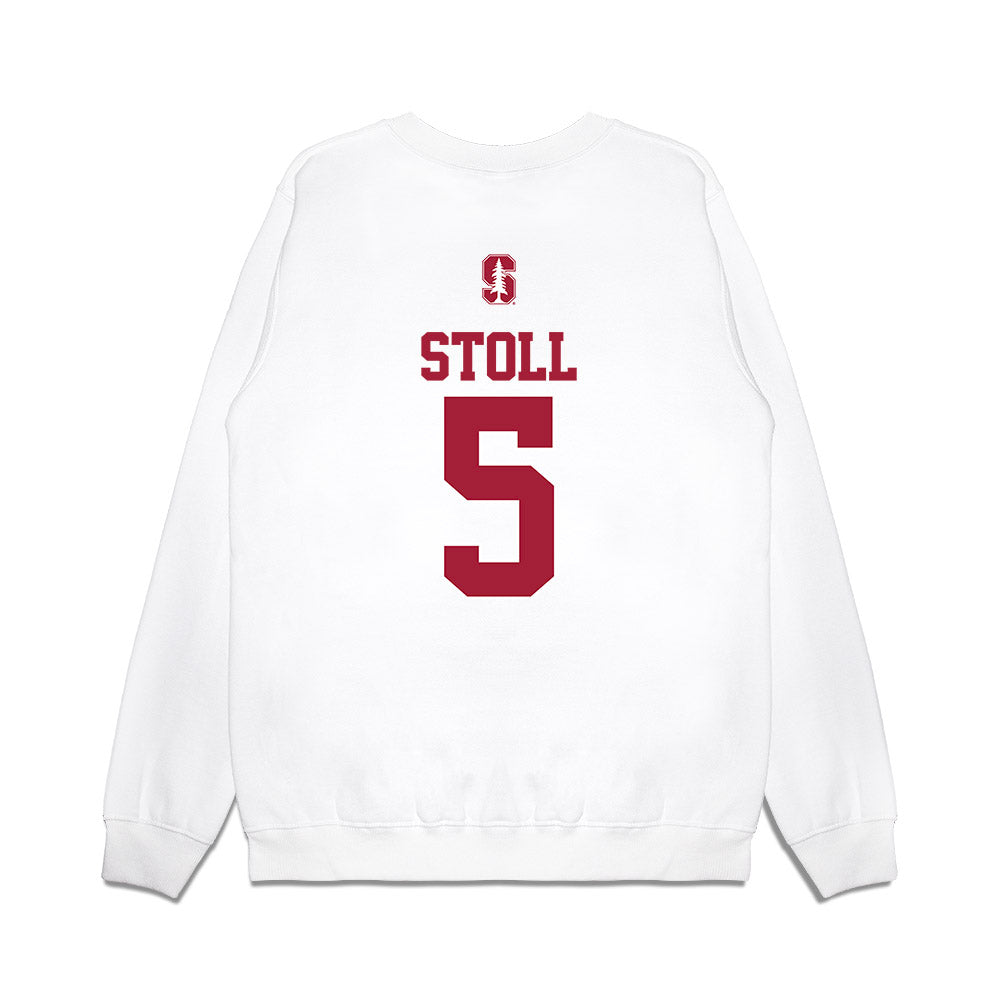 Stanford - NCAA Baseball : Nolan Stoll - USA Raglan Premium Crewneck Sweatshirt-1