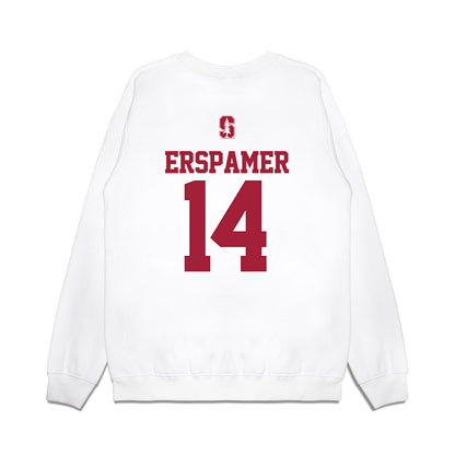 Stanford - NCAA Baseball : Mike Erspamer - USA Raglan Premium Crewneck Sweatshirt-1