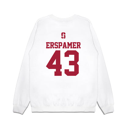 Stanford - NCAA Baseball : Mike Erspamer - USA Raglan Premium Crewneck Sweatshirt-1