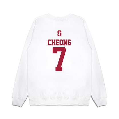 Stanford - NCAA Baseball : Philip Cheong - USA Raglan Premium Crewneck Sweatshirt-1