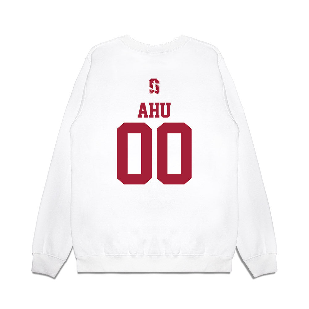 Stanford - NCAA Baseball : Alika Ahu - USA Raglan Premium Crewneck Sweatshirt-1