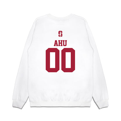 Stanford - NCAA Baseball : Alika Ahu - USA Raglan Premium Crewneck Sweatshirt-1