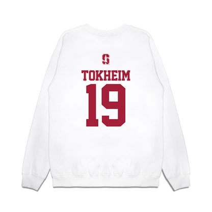 Stanford - NCAA Baseball : Teddy Tokheim - USA Raglan Premium Crewneck Sweatshirt-1