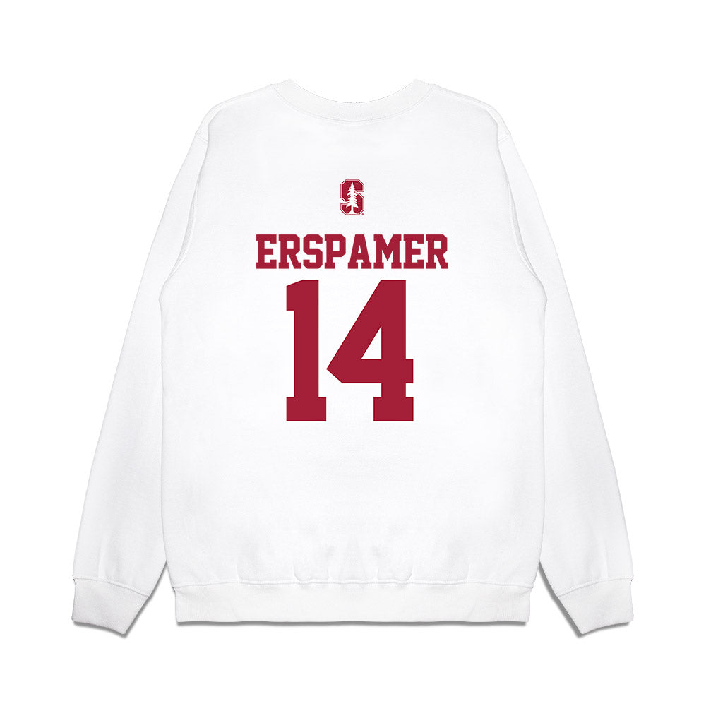 Stanford - NCAA Baseball : Mike Erspamer - USA Raglan Premium Crewneck Sweatshirt-1