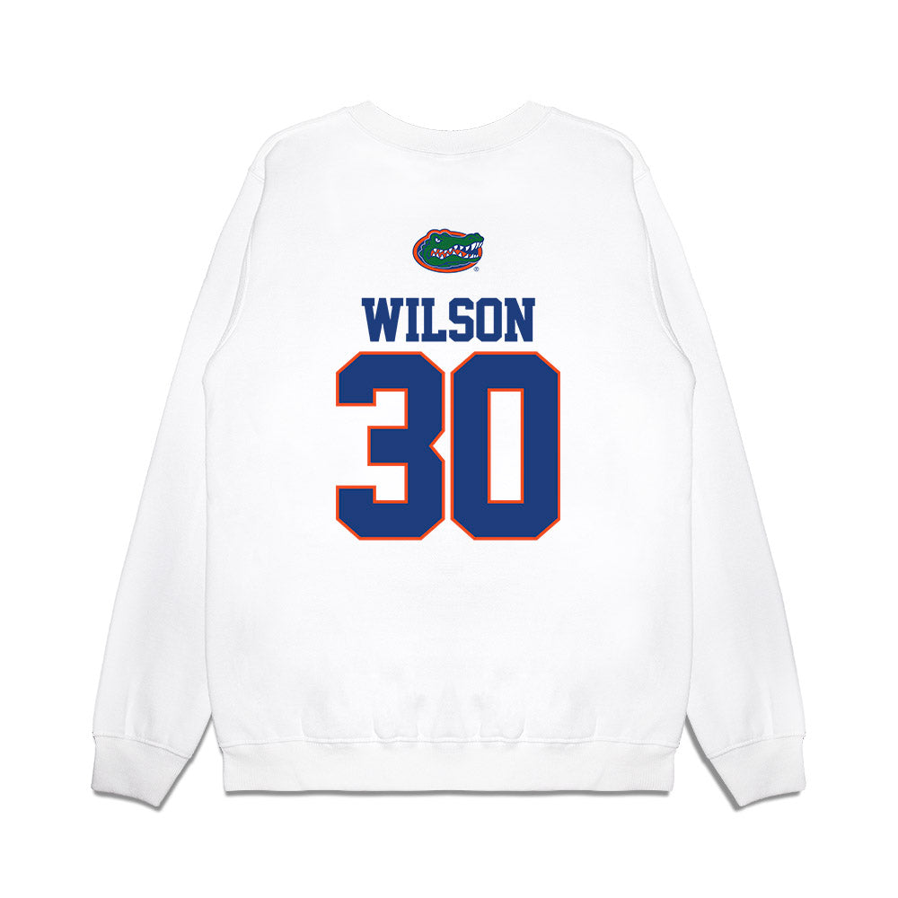 Florida - NCAA Baseball : Ashton Wilson - USA Raglan Premium Crewneck Sweatshirt-1
