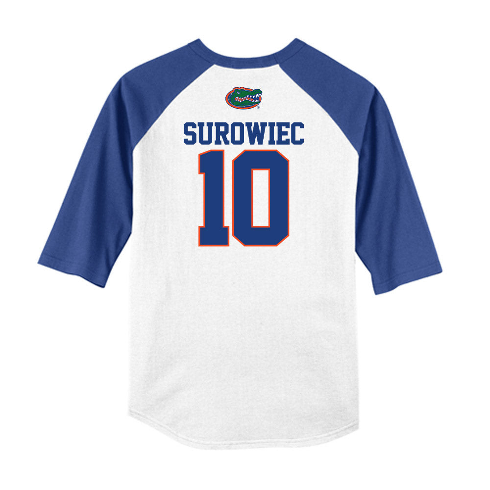 Florida - NCAA Baseball : Ethan Surowiec - USA Raglan Raglan Shirt-1