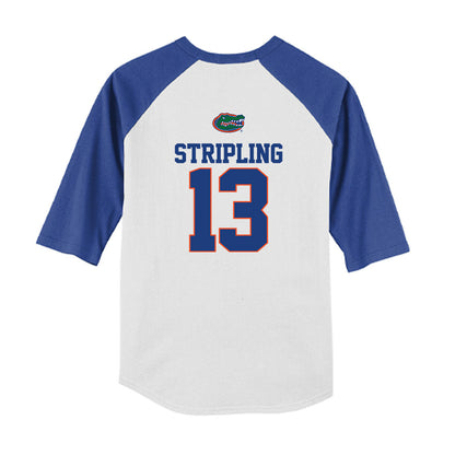 Florida - NCAA Baseball : Landon Stripling - USA Raglan Youth Raglan T-Shirt-1