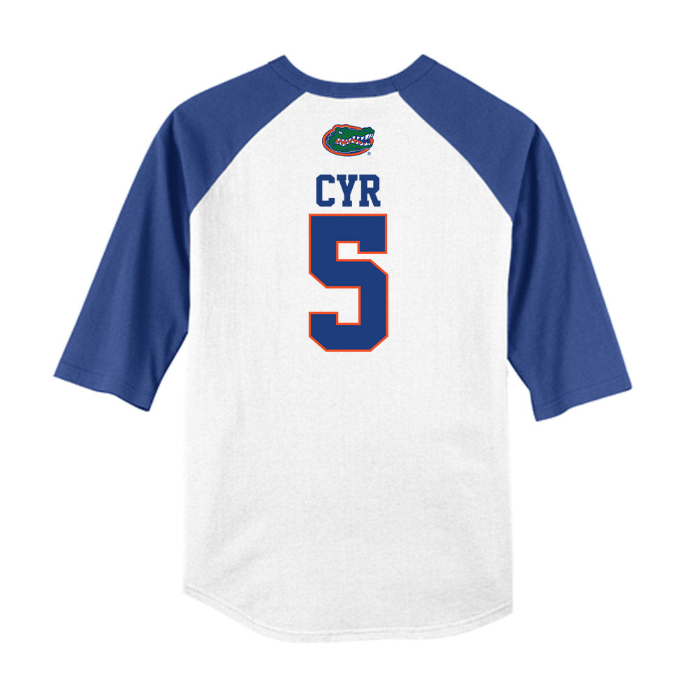 Florida - NCAA Baseball : Blake Cyr - USA Raglan Raglan Shirt-1