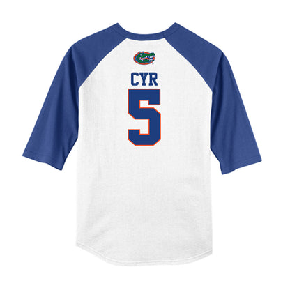 Florida - NCAA Baseball : Blake Cyr - USA Raglan Raglan Shirt-1