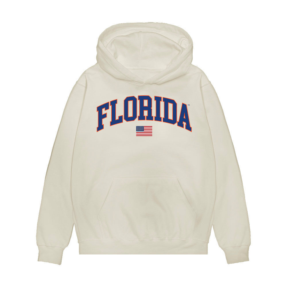 Florida - NCAA Baseball : Caden McDonald - USA Raglan Premium Hooded Sweatshirt-0