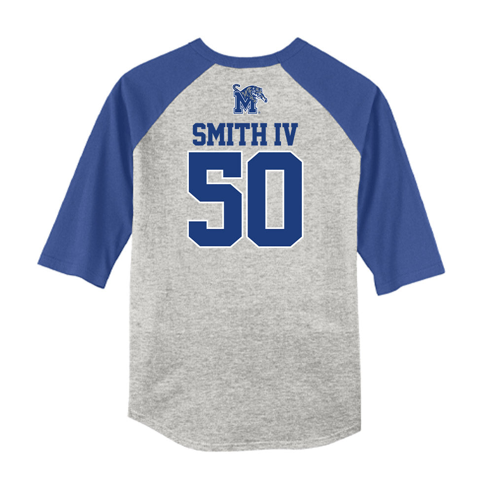 Memphis - NCAA Baseball : James Smith IV - USA Raglan Raglan Shirt-1