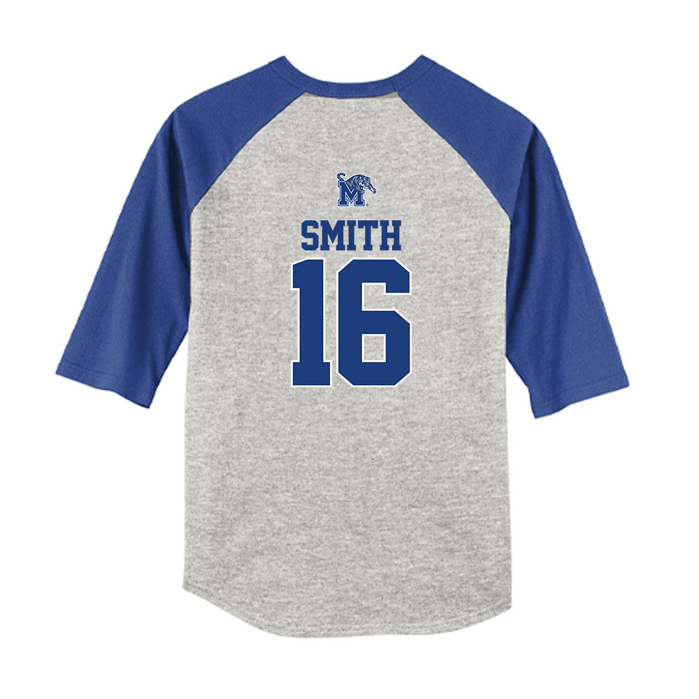 Memphis - NCAA Baseball : Marcus Smith - USA Youth Raglan T-Shirt-1