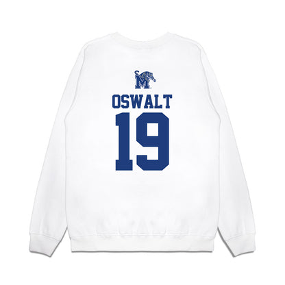 Memphis - NCAA Baseball : Davis Oswalt - USA Raglan Premium Crewneck Sweatshirt-1