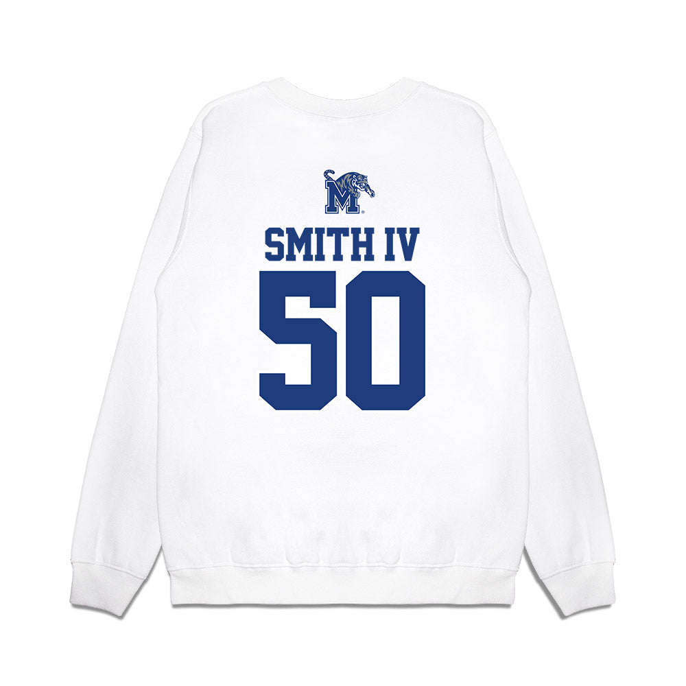 Memphis - NCAA Baseball : James Smith IV - USA Raglan Premium Crewneck Sweatshirt-1