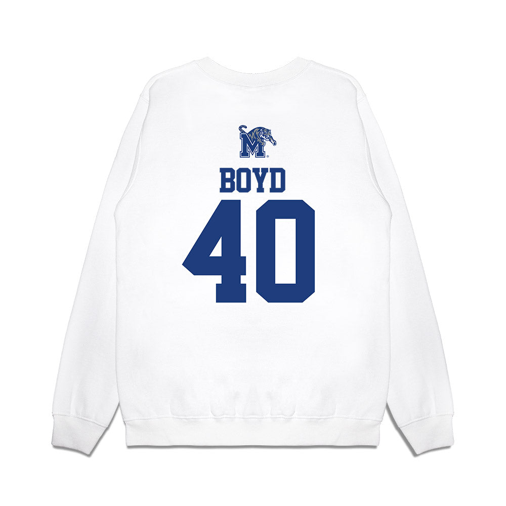 Memphis - NCAA Baseball : Gabe Boyd - USA Premium Crewneck Sweatshirt-1