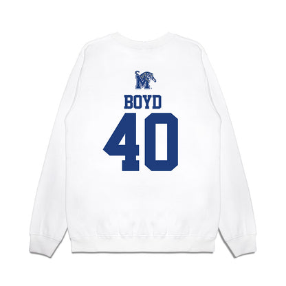 Memphis - NCAA Baseball : Gabe Boyd - USA Premium Crewneck Sweatshirt-1