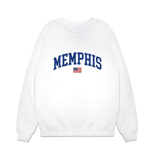 Memphis - NCAA Baseball : Will Howell - USA Raglan Premium Crewneck Sweatshirt-0