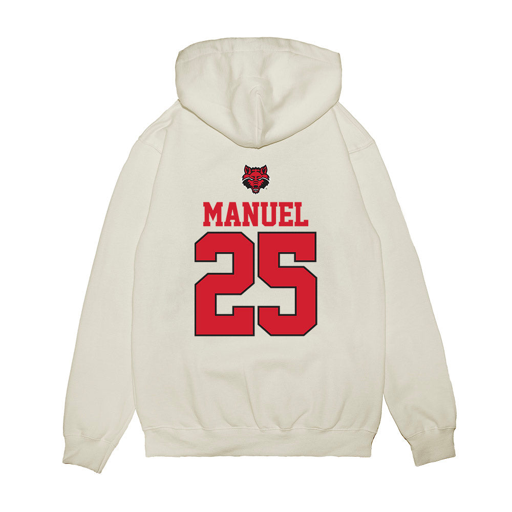 Arkansas State - NCAA Baseball : Cole Manuel - USA Raglan Premium Hooded Sweatshirt-1