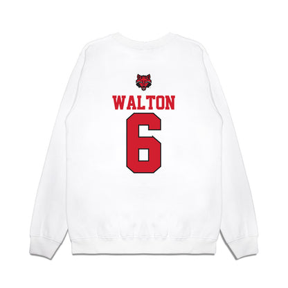 Arkansas State - NCAA Baseball : Lane Walton - USA Raglan Premium Crewneck Sweatshirt-1
