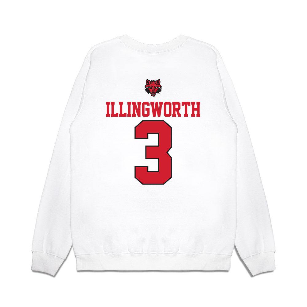 Arkansas State - NCAA Baseball : Jackson Illingworth - USA Raglan Premium Crewneck Sweatshirt-1