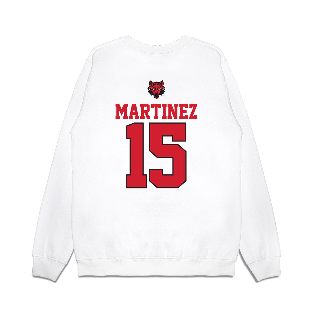 Arkansas State - NCAA Baseball : Derek Martinez - USA Raglan Premium Crewneck Sweatshirt-1