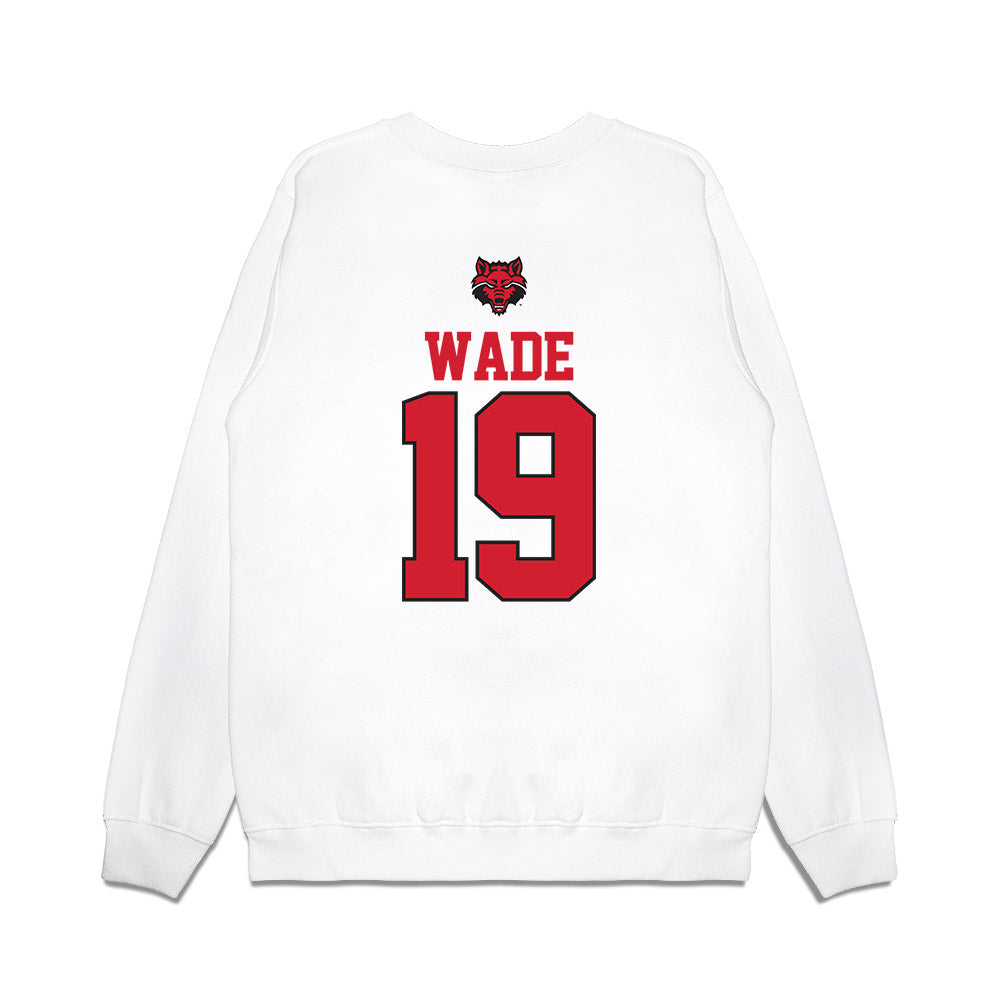 Arkansas State - NCAA Baseball : Adam Wade - USA Raglan Premium Crewneck Sweatshirt-1