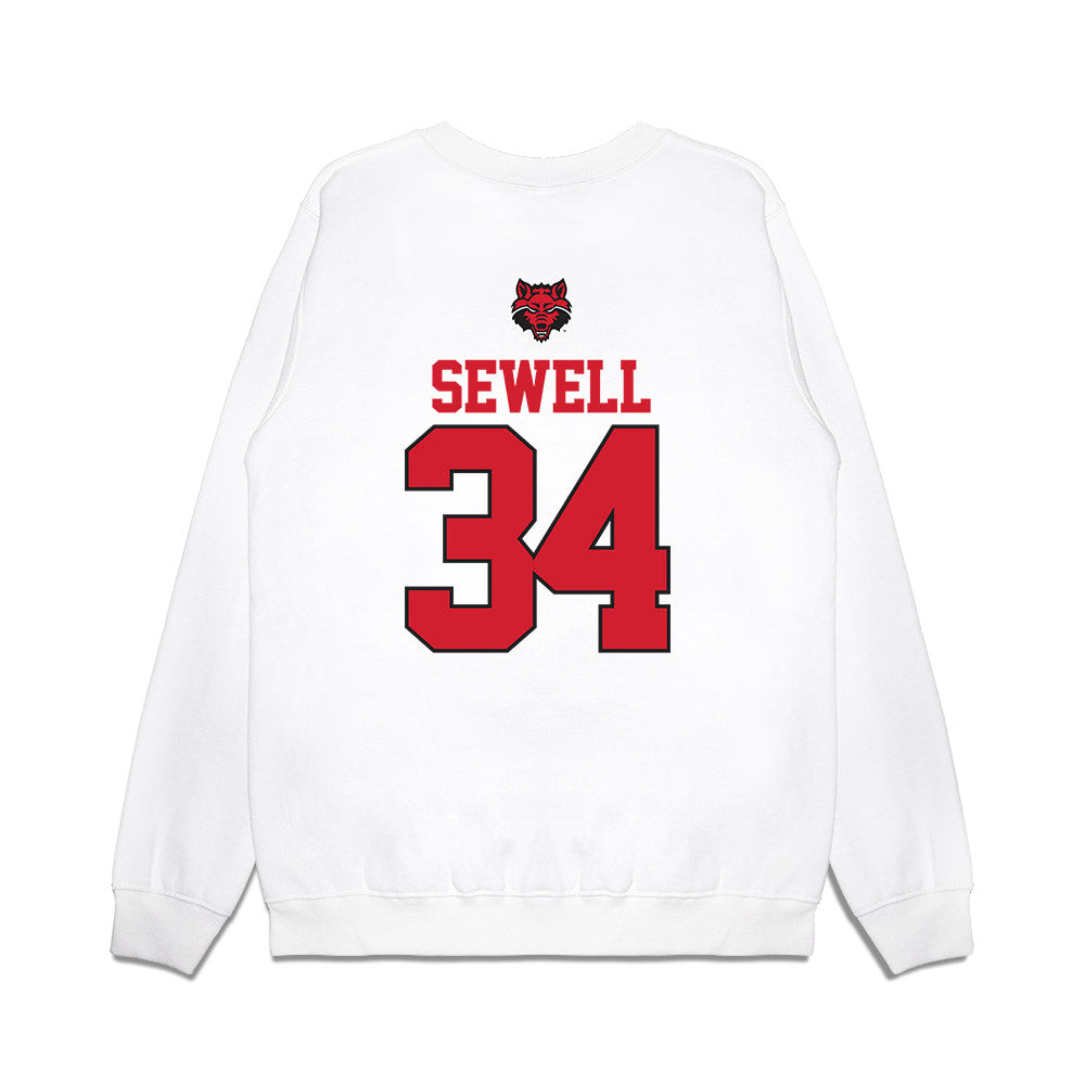Arkansas State - NCAA Baseball : Isaac Sewell - USA Raglan Premium Crewneck Sweatshirt-1