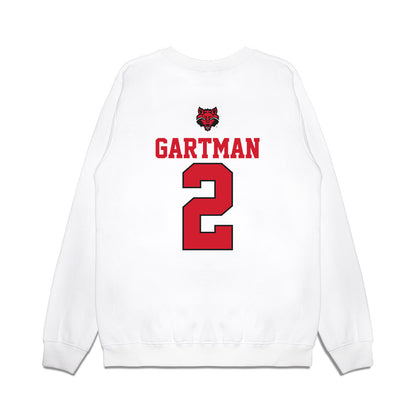 Arkansas State - NCAA Baseball : Drew Gartman - USA Raglan Premium Crewneck Sweatshirt-1