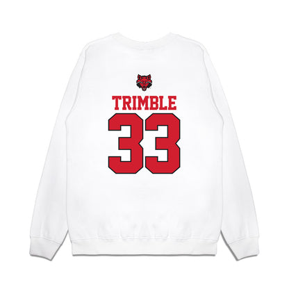 Arkansas State - NCAA Baseball : James Trimble - USA Raglan Premium Crewneck Sweatshirt-1