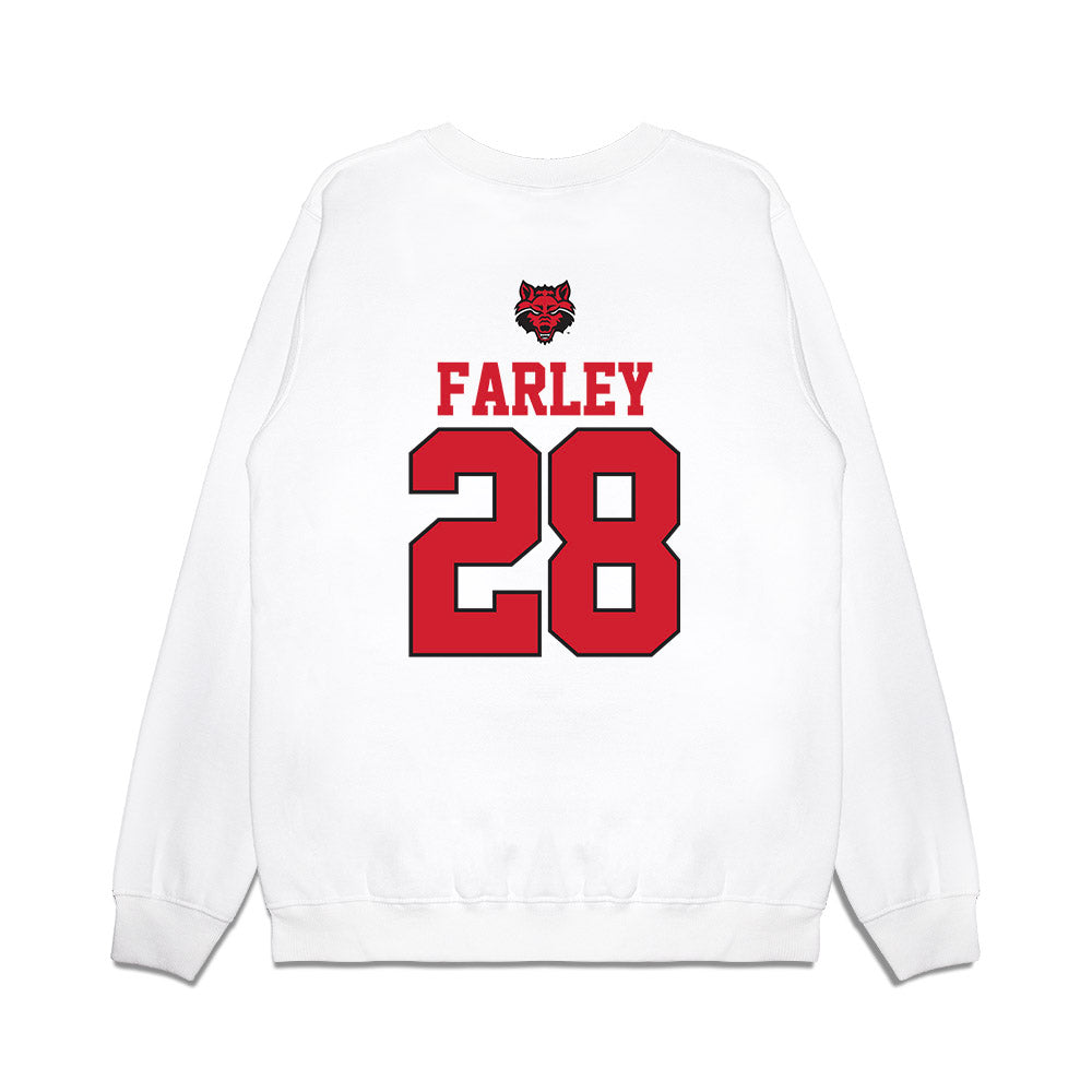 Arkansas State - NCAA Baseball : Dylan Farley - USA Raglan Premium Crewneck Sweatshirt-1