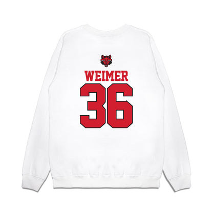 Arkansas State - NCAA Baseball : Tyler Weimer - USA Raglan Premium Crewneck Sweatshirt-1