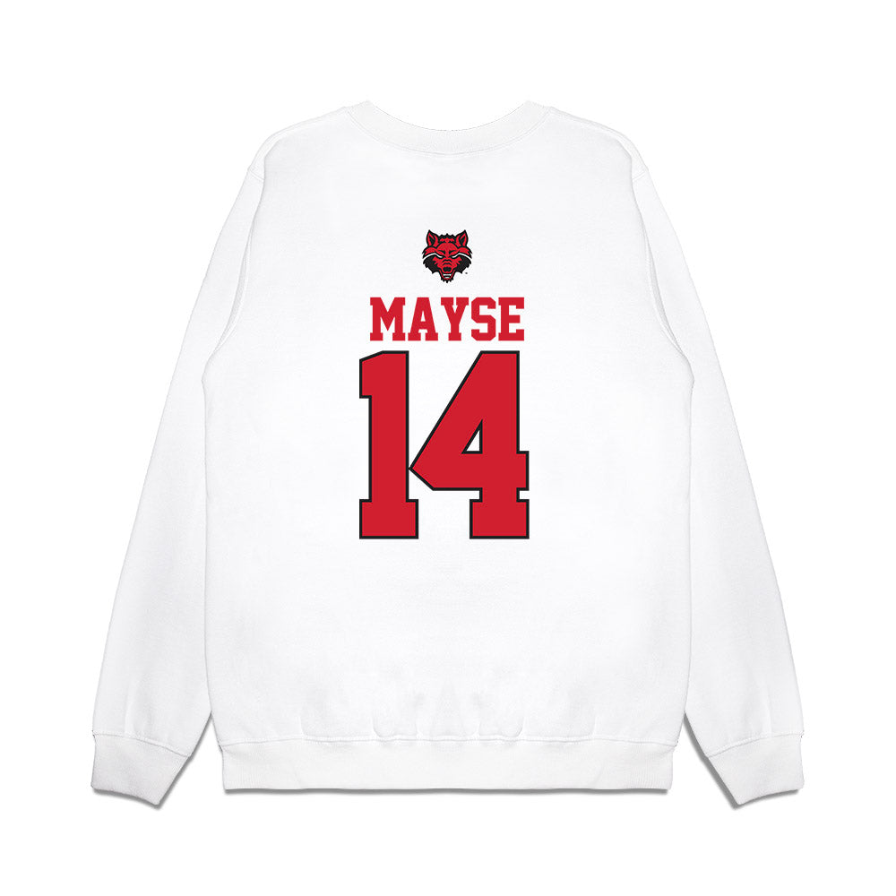 Arkansas State - NCAA Baseball : Myles Mayse - USA Raglan Premium Crewneck Sweatshirt-1