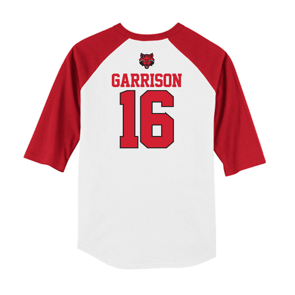 Arkansas State - NCAA Baseball : Cooper Garrison - USA Raglan Raglan Shirt-1