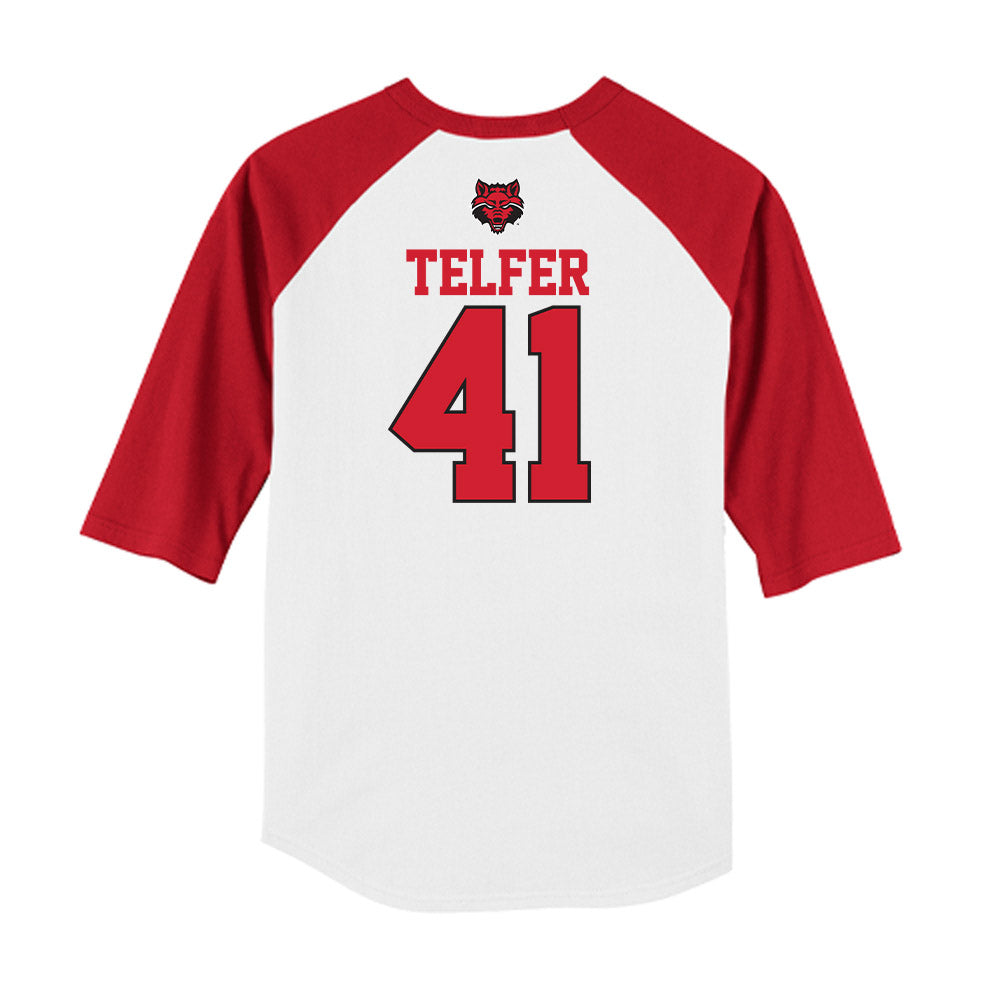 Arkansas State - NCAA Baseball : Tatem Telfer - USA Raglan Raglan Shirt-1