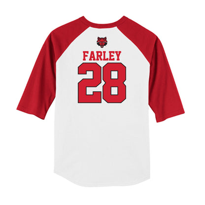 Arkansas State - NCAA Baseball : Dylan Farley - USA Raglan Raglan Shirt-1