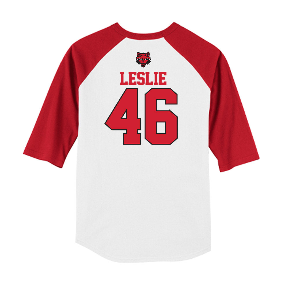 Arkansas State - NCAA Baseball : Will Leslie - USA Raglan Raglan Shirt-1