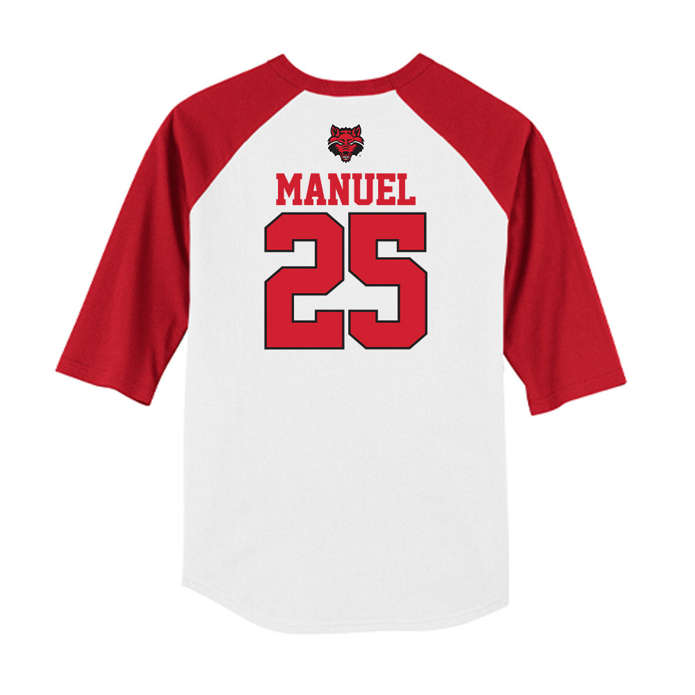 Arkansas State - NCAA Baseball : Cole Manuel - USA Raglan Raglan Shirt-1