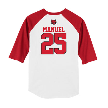 Arkansas State - NCAA Baseball : Cole Manuel - USA Raglan Raglan Shirt-1