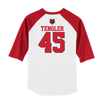 Arkansas State - NCAA Baseball : Ckyler Tengler - USA Raglan Raglan Shirt-1