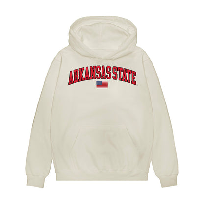 Arkansas State - NCAA Baseball : Collin Maloney - USA Raglan Premium Hooded Sweatshirt-0