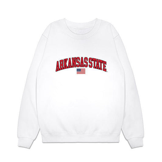 Arkansas State - NCAA Baseball : Lane Walton - USA Raglan Premium Crewneck Sweatshirt-0