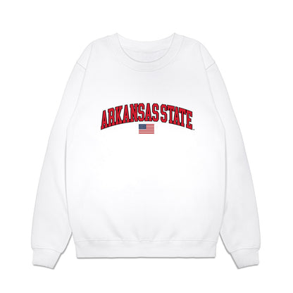 Arkansas State - NCAA Baseball : Myles Mayse - USA Raglan Premium Crewneck Sweatshirt-0