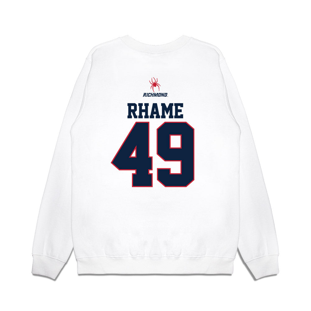 Richmond - NCAA Baseball : Cole Rhame - USA Premium Crewneck Sweatshirt-1