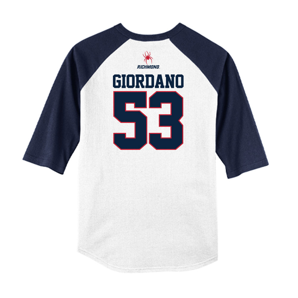 Richmond - NCAA Baseball : Joey Giordano - USA Raglan Raglan Shirt-1