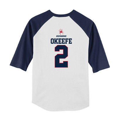 Richmond - NCAA Baseball : Aidan OKeefe - USA Youth Raglan T-Shirt-1