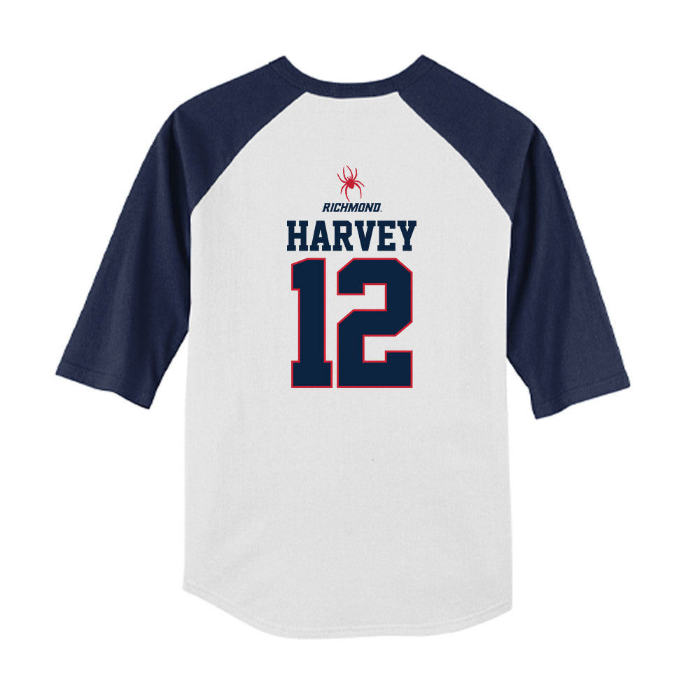 Richmond - NCAA Baseball : Noah Harvey - USA Youth Raglan T-Shirt-1