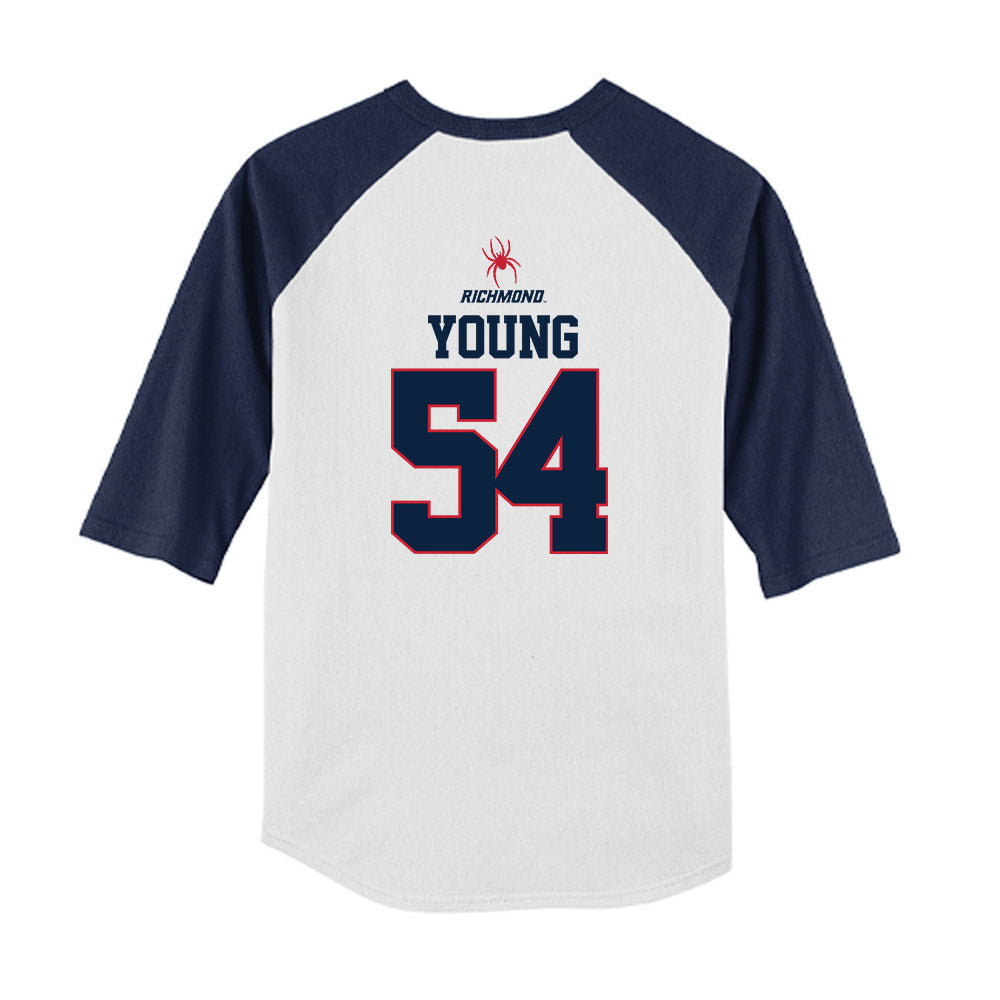 Richmond - NCAA Baseball : Sam Young - USA Raglan Youth Raglan T-Shirt-1