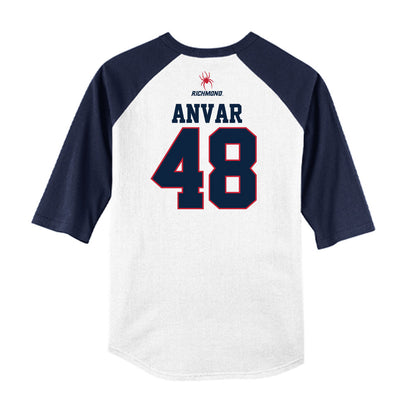Richmond - NCAA Baseball : Bijan Anvar - USA Raglan Shirt-1