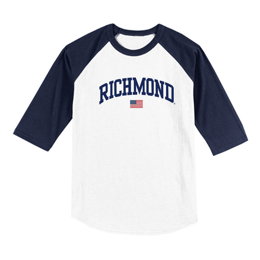Richmond - NCAA Baseball : Bijan Anvar - USA Raglan Shirt-0