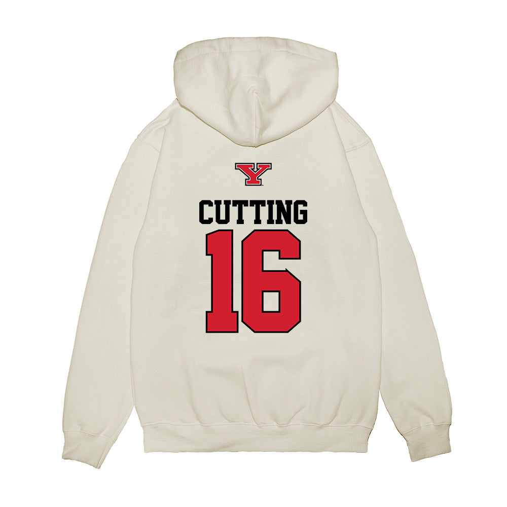 Youngstown State - NCAA Baseball : Garrett Cutting - USA Raglan Premium Hooded Sweatshirt-1